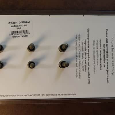 aged GROVER nickel Rotomatic tuners RELIC 4 Les Paul 335 SG 102-18N 18:1 image 9