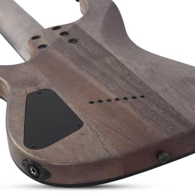Schecter Omen Elite-7 Multiscale See-Thru Blue Burst image 5