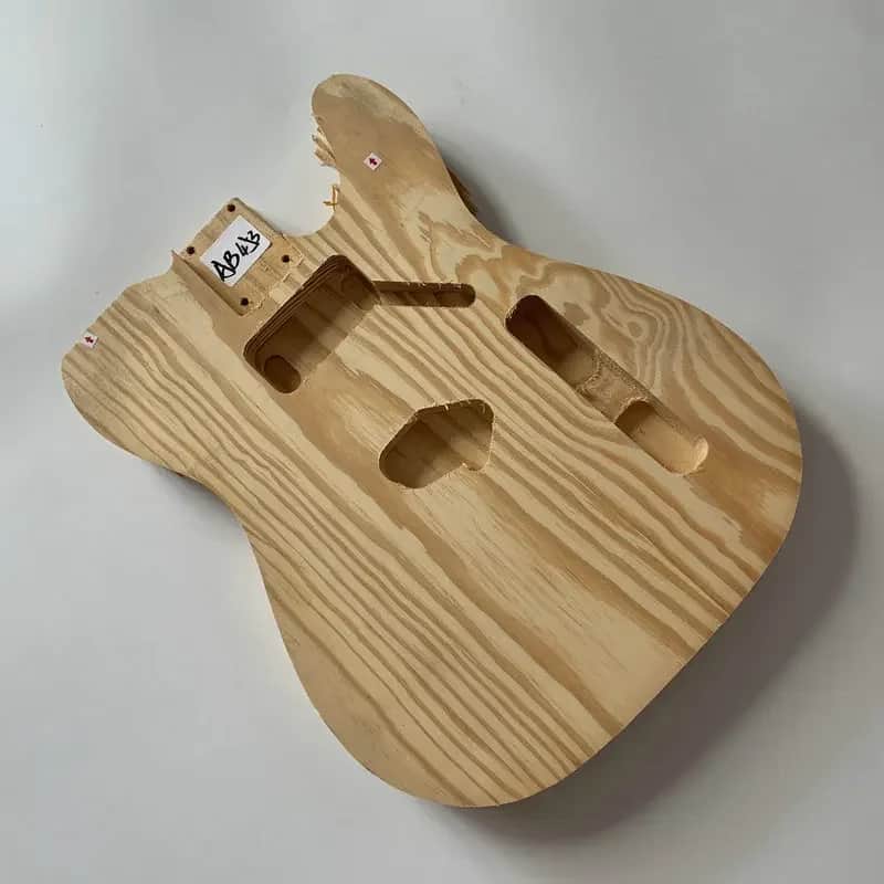 Custom Unfinished Ash Wood Tele Style Guitar Body DIY Project image 1