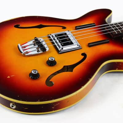 1965 Guild Starfire Bass Sunburst Hagstrom Bi-Sonic Pickup, Sounds Great! image 16