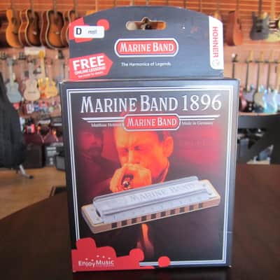Hohner Marine Band 1896 Harmonica Key of 1896BX-D moll image 1