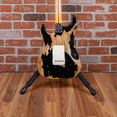 Fender Custom Shop 1957 Stratocaster Super Heavy Relic Black 2023 w/OHSC image 7