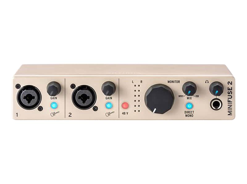 Arturia MiniFuse 2 USB-C Audio Interface (Champagne) image 1