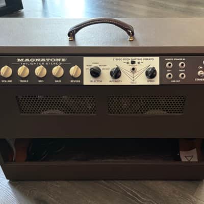 Magnatone Twilighter Stereo 22+22-Watt 2x12" Guitar Combo 2014 - Present - Brown image 2
