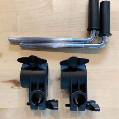 NEW- 2X Alesis SURGE/COMMAND Electronic Drum Rack Mount Clamps - 1.5 Inch - 102370013-A Black image 2