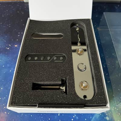 Fishman PRF-TEL-GK1 Fluence Greg Koch Gristle-Tone Pickup Set with Control Panel 2010s - Silver/Black image 1