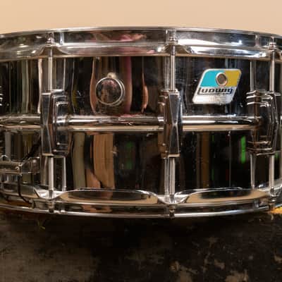 1980s Ludwig 6.5x14 LM402 Supraphonic Snare Drum image 10