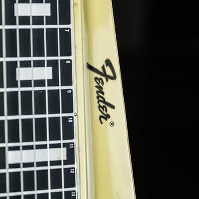 1971 Fender Champ Lap Steel yellowed white image 4