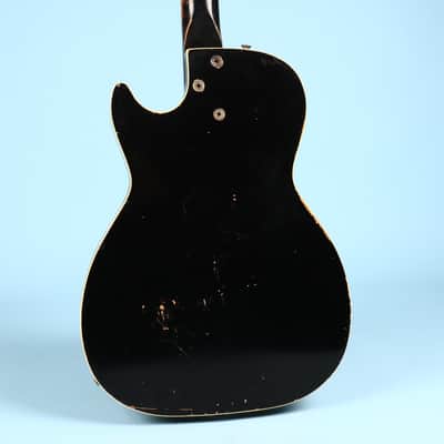 Silvertone 1420 Vintage Stratotone Black Electric Guitar image 23