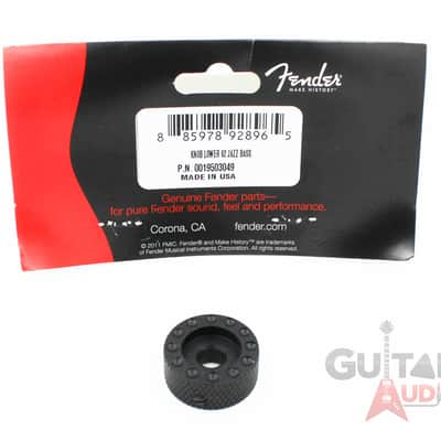 Genuine Fender American Vintage '62 Jazz Bass Lower Control Knob - Black image 3