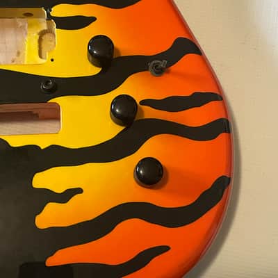 2020 Kramer Pacer Vintage Series Bengal Tiger Stripe Guitar Body Floyd Ready image 5