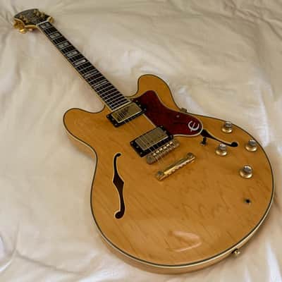 Vintage 1994 Epiphone Sheraton - Made in Korea (MIK) - Natural - Free Pro Setup image 14