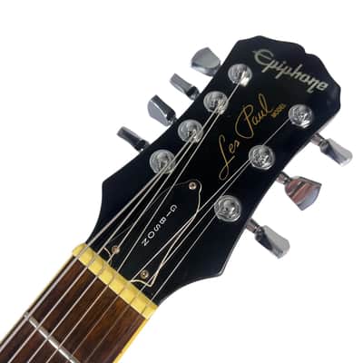 2000 Epiphone 7-String Les Paul - Transparent Black image 9