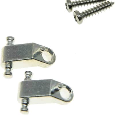 Set of 2 Guitar String Trees Guitar String Retainer Bar Guides for USA Strat/Tele Chrome image 2