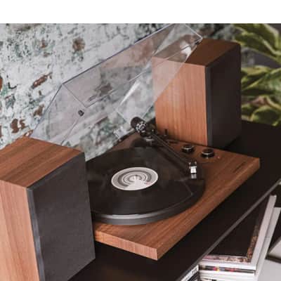 Crosley C62C 2 Speed Bluetooth Turntable Record Player with Built-in Speakers, Walnut-NEW image 13