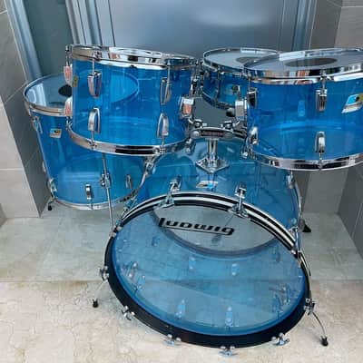 Ludwig Vistalite 1976 Blue image 4
