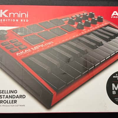 Akai MPK Mini MKIII 25-Key MIDI Controller 2020 - Present - Red with Black Keys