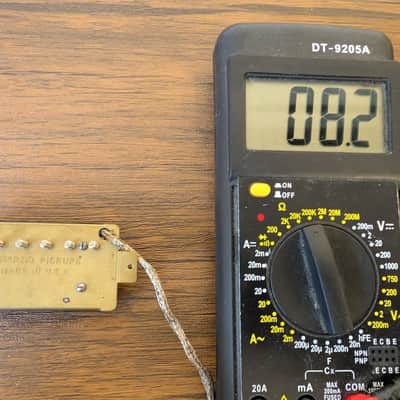 Vintage 1970s Square Tab Feet Dimarzio PAF Humbucker Pickup Cream image 4