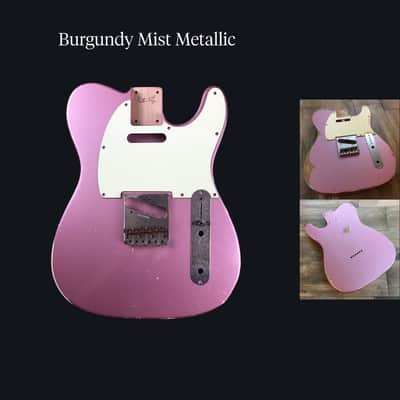 Made to Order - FRANCHIN Mars guitar body Relic Aged 100% Nitro Lacquer (Butterscotch/ Sunburst/ Black/ White/ Blue/ Green/ Yellow/ Red/ Pink/ Burgundy/ Purple/ Gold/ Silver, etc.) Basswood Poplar Telecaster-Tele-T-Style Made in Italy image 22