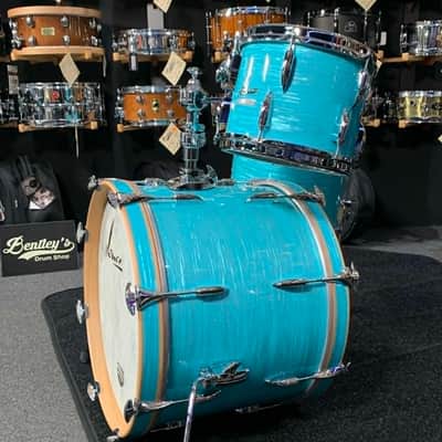 ~WOW!~ SONOR Vintage Series 3-Piece 10/14/20 Benny Greb Style Drum Kit Set in California Blue image 4