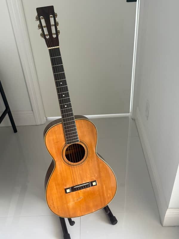 Vega Parlor guitar 1900s - Natural - made in USA image 1