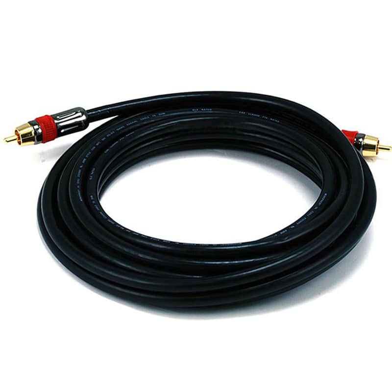 Monoprice 15FT High-Quality Coaxial Audio/Video RCA CL2 Rated Cable 75ohm - 6306 image 1
