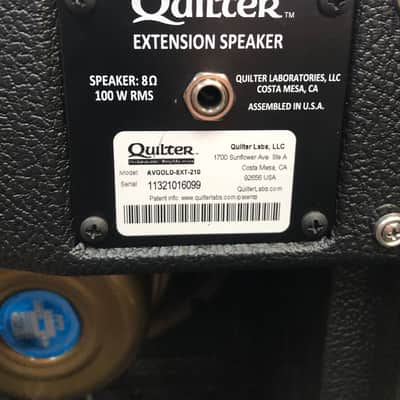 Quilter 2x10 Aviator Gold 120 Watt 2x10 Extension Cabinet - Pre Owned image 5