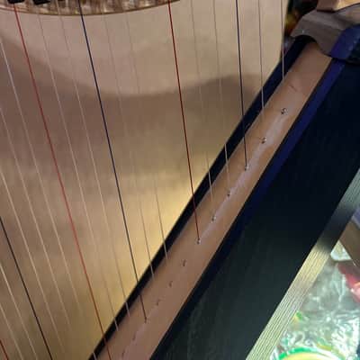 Dusty Strings Ravenna 34 / 34-String Lever Harp w/ Full Loveland Levers, Stand & Tuning Wrench - Natural/Black image 3