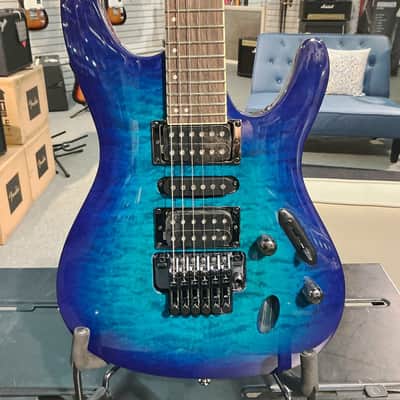 Ibanez S670QM S Series Electric Guitar - Sapphire Blue image 2