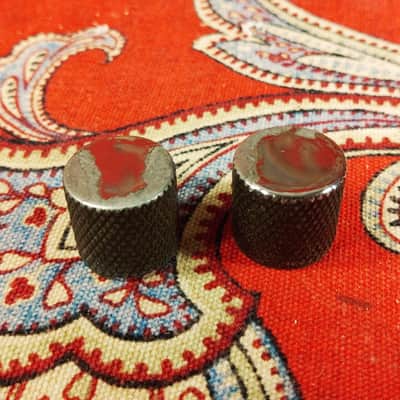 (2) VINTAGE 1978 FENDER KNURLED CHROME KNOBS - TELECASTER, PRECISION image 6