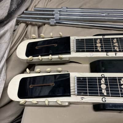 National Dual 8-String Double Neck Electric Steel Guitar with Legs - Local Pickup Only image 3