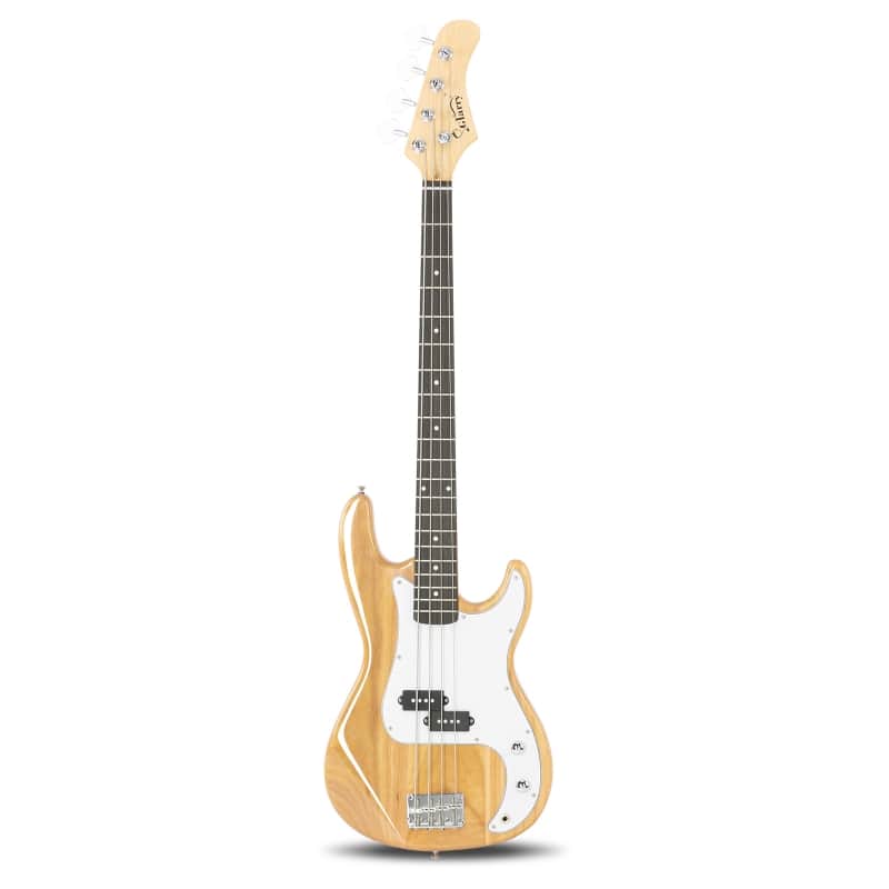 Glarry GP Electric Bass Guitar Burlywood w/ 20W Amplifier image 1