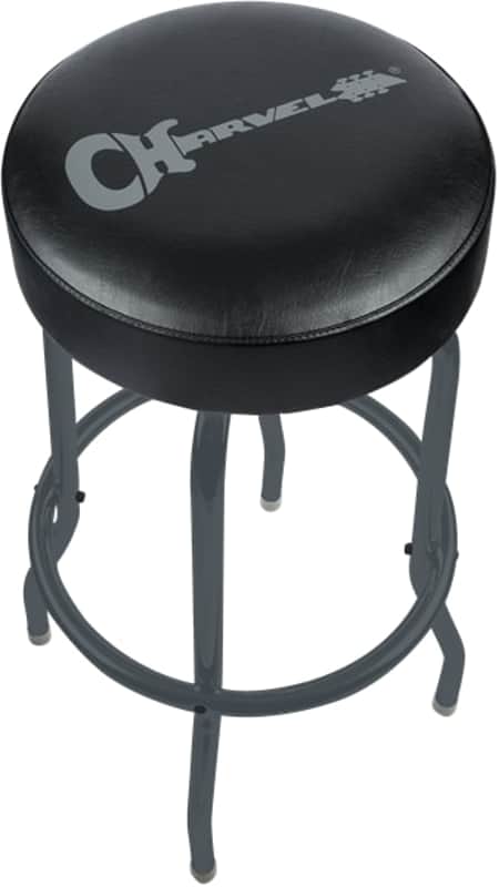 Charvel Guitars 30" Black Logo Bar Stool Vinyl Padding #2990600030 image 1