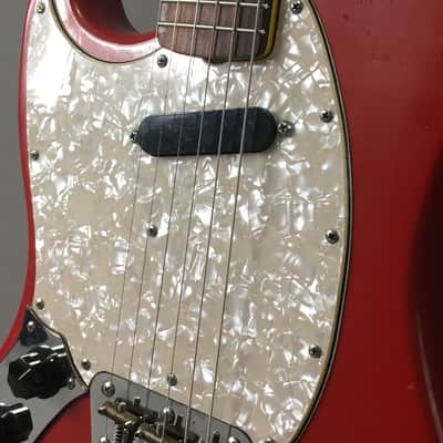 Lefty Boutique Vintage Custom Relic “Musicmaster II” Dakota Red Nitro Lacquer Musikraft 24” Short Scale HSC image 3