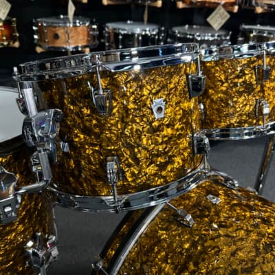 Ludwig Neusonic MOD 2 10/12/16/22" Drum Set Kit in Butterscotch Pearl from NAMM 2023 image 4
