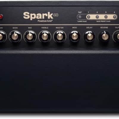 Positive Grid Spark 40 Smart Modeling Amp – Like New – Gig Bag, Box & Accessories image 2