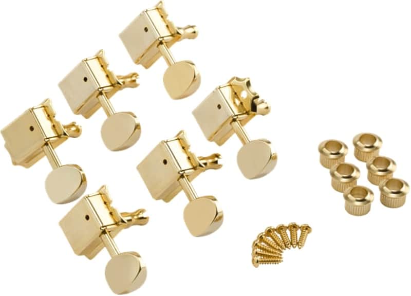 Fender Vintage-Style Strat/Tele Tuners Gold (6) image 1