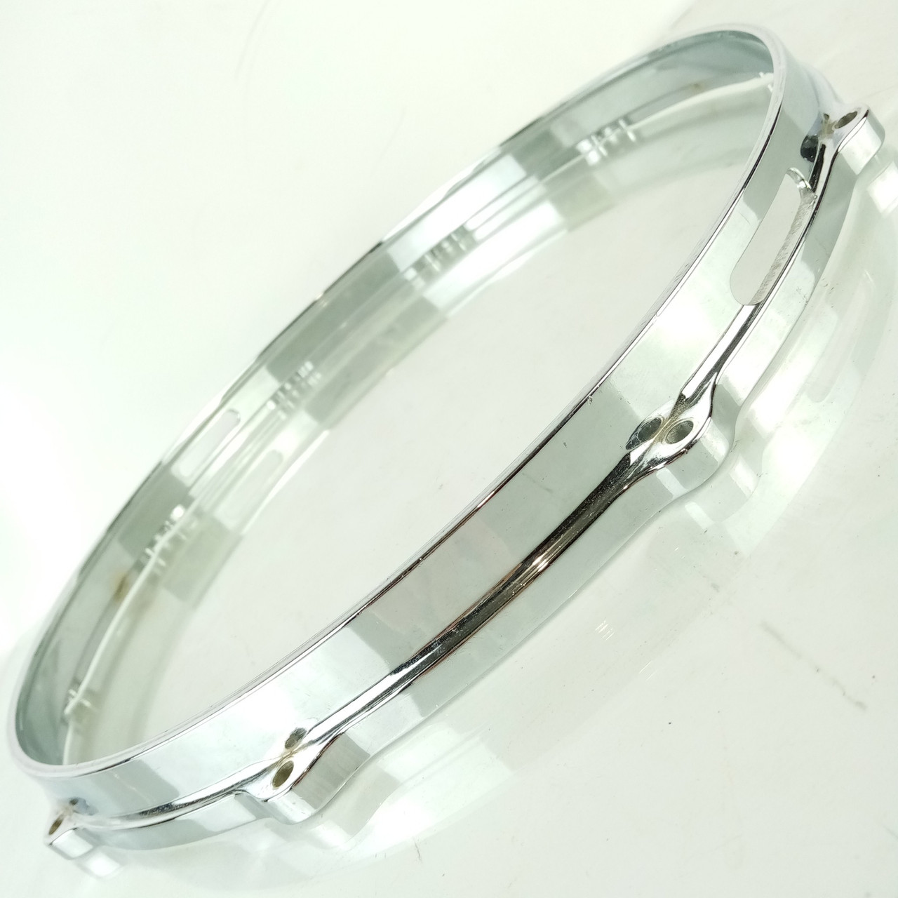 Gretsch 14"Die-Cast 10Lug Snare Drum Resonant Rim/Hoop Vintage 80s Chrome 4165-7 — main photograph