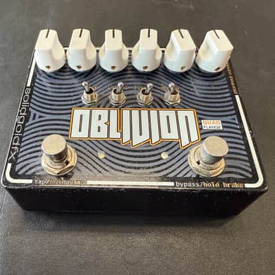 SolidGoldFX Oblivion Quad Flanger Pedal 2020 - Blue- Pre owned image 1