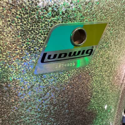 Ludwig 1970s 3 Ply Silver Sparkle "Bonham" Set. (Almost) Excellent!! image 8