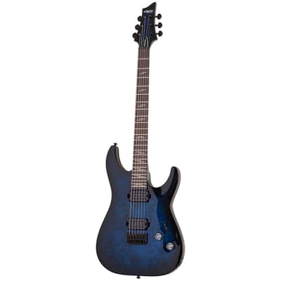 Omen Elite 6 - See Thru Blue Burst Schecter image 3
