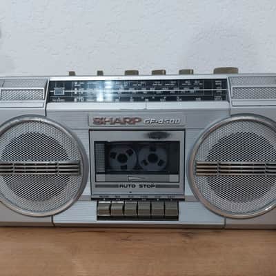 シャープGF-828SB(a45) Sharp GF-4500 1982 Silver Boombox | Reverb