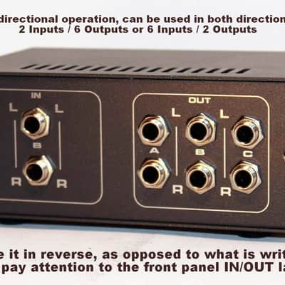 2 In 6 Out TRS Line Switcher Monitor Controller Vintage Maker image 4