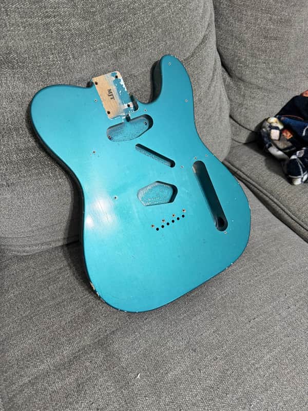 MJT TELECASTER BODY OCEAN TURQUOISE MJT telecaster body ocean turquoise 2008 - Nitro image 1