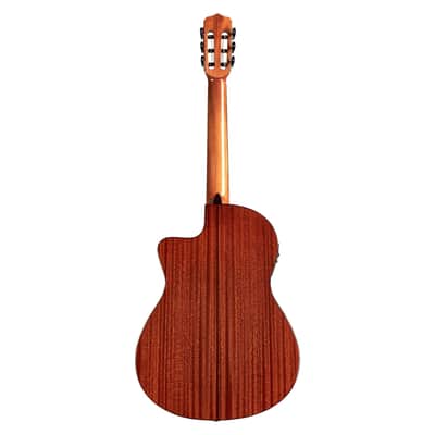 Cordoba Fusion 12 Cutaway A/E Nylon String Guitar - Natural Cedar image 8