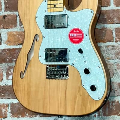 Squier Classic Vibe '70s Telecaster Thinline Natural, HH Includes Pro Setup & Ships Fast so Support Small Business ! image 1