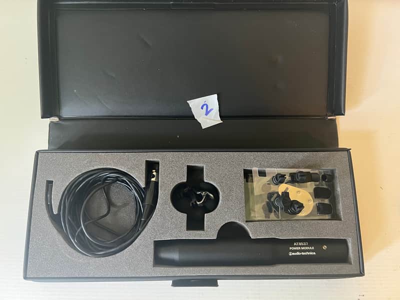 Audio-Technica AT899 Omnidirectional Lavalier Microphone w/AT8537 Power Module image 1