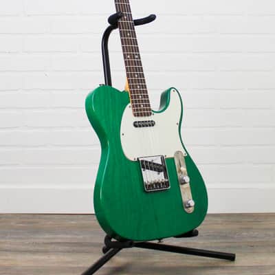 Preowned 1992 G&L ASAT Classic (Made in USA) w/ SKB Hardshell Case - Clear Forest Green image 2