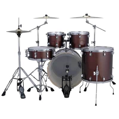 Ludwig Evolution 5pc Complete Drum Set (22"BD) & Paiste Cymbals Carmel Sparkle image 2