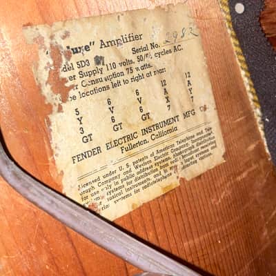 Fender Deluxe 5D3 1954 - Tweed image 11